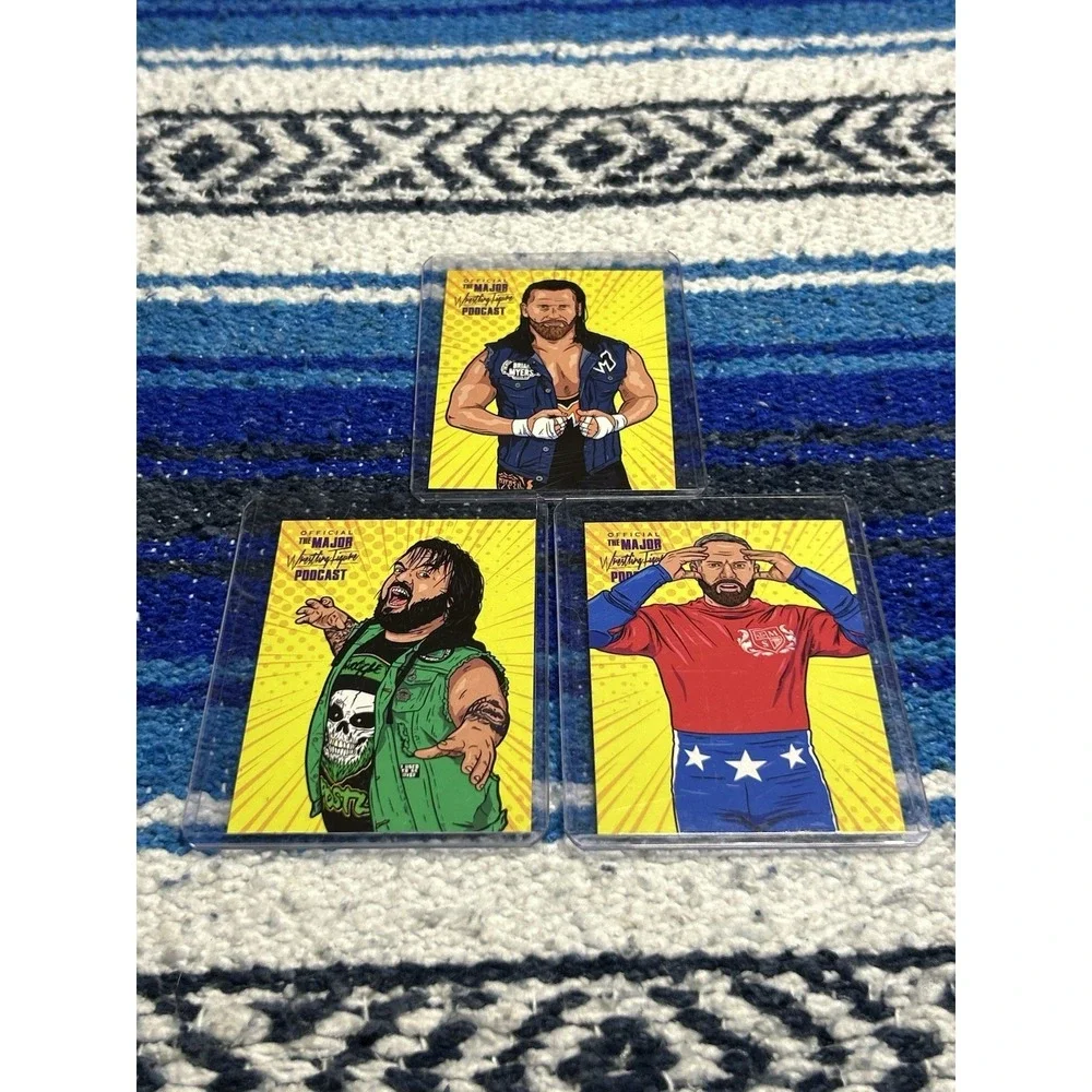 Lot of 3 Major Bendies Collectible Trading Cards Swoggle Brain Myers Smart Mark